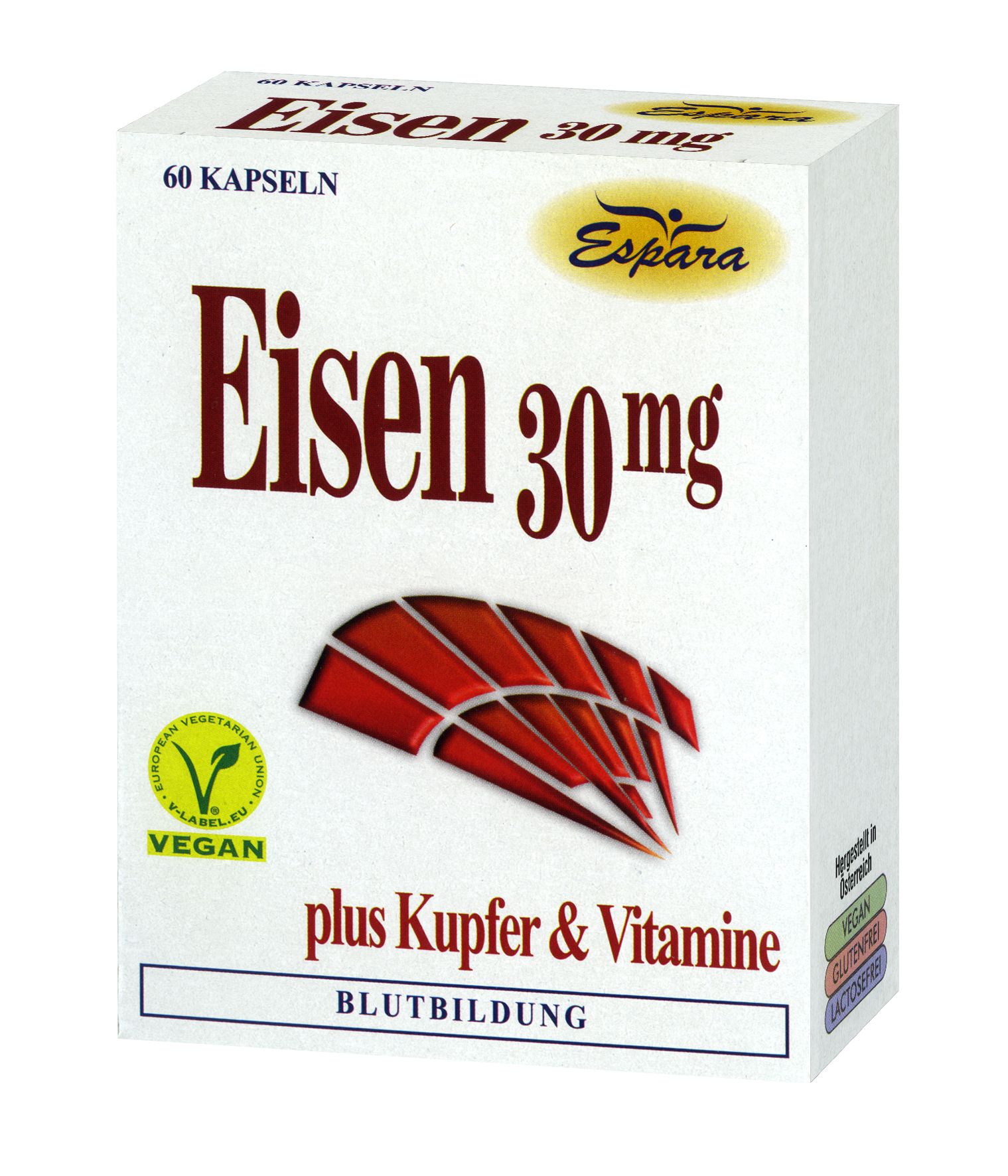 Espara Eisen Kapseln - 60 Stück