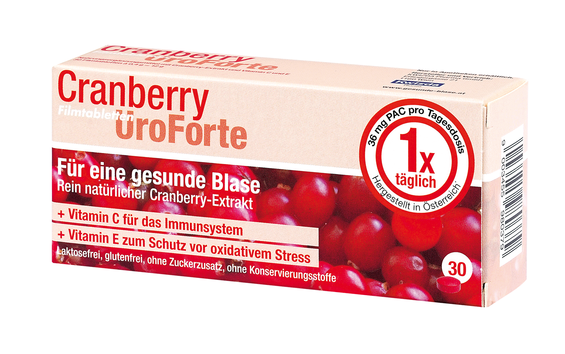 BIOGELAT CRANBERRY UroForte-Filmtabletten - 30 Stück