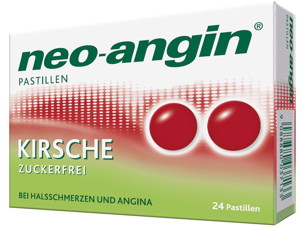 neo-angin® Kirsche zuckerfrei Pastillen - 24 Stück