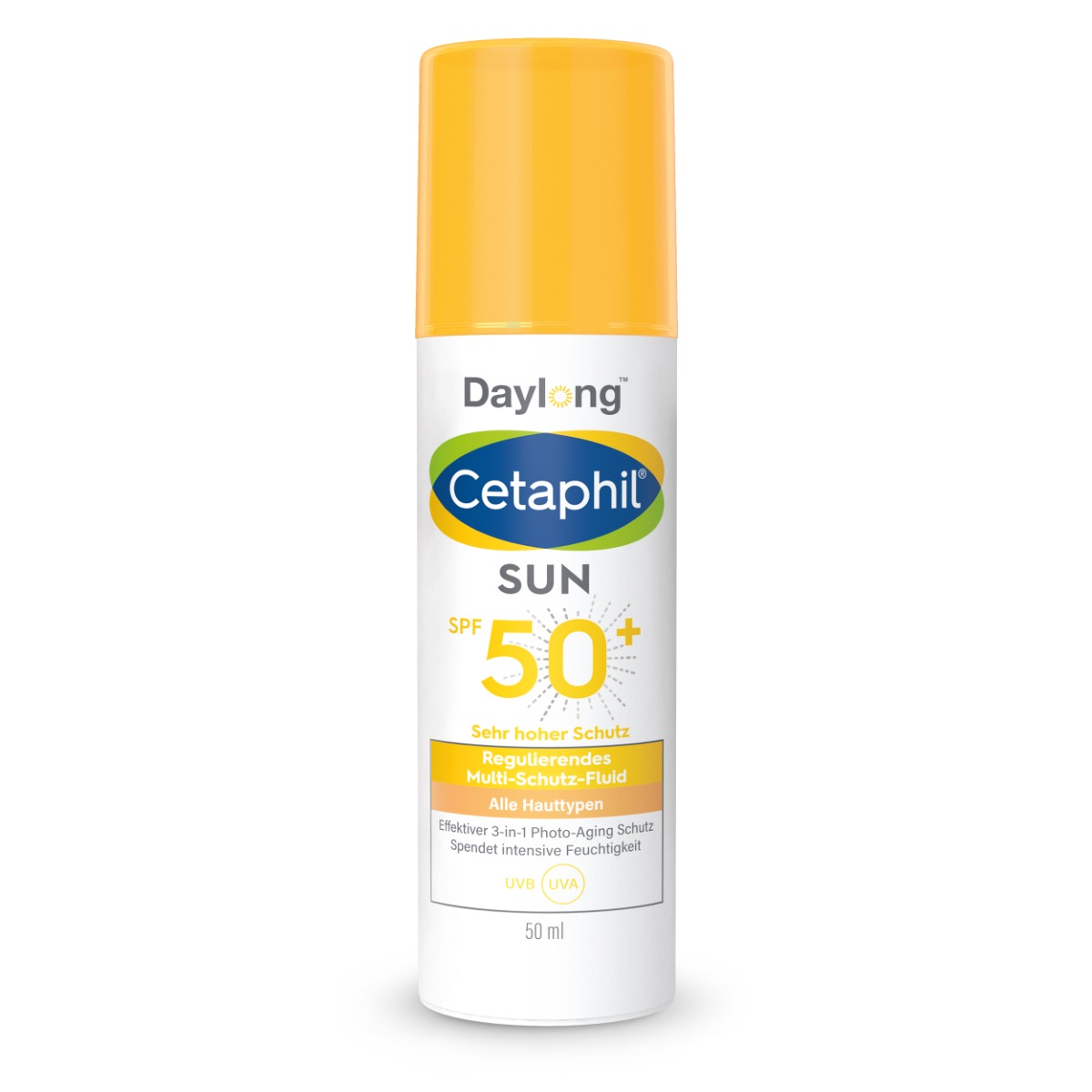 Cetaphil Sun Daylong Regulierendes Multi-Schutz-Fluid Gesicht SPF 50+  - 50 Milliliter