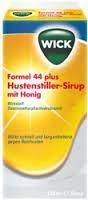 WICK Formel 44 Hustenstiller-Sirup mit Honig - 180 Milliliter