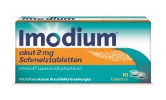 Imodium akut Schmelztabletten 2mg - 10 Stück