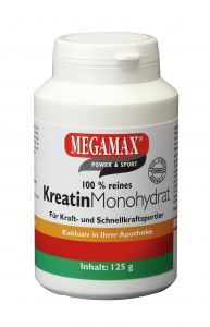 MEGAMAX KREATIN MONOHYDRAT - 125 Gramm