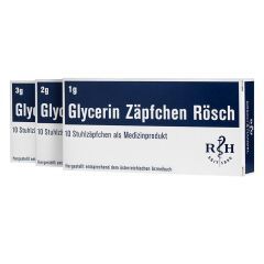 Glycerin Zäpfchen Rösch - 100 Stück