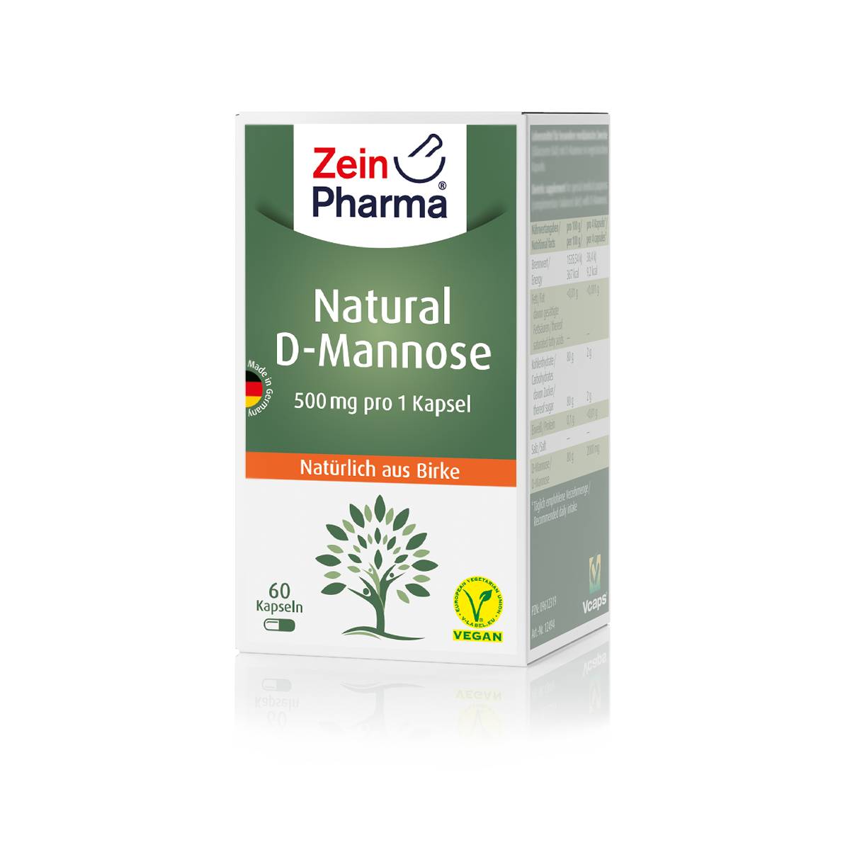 Zeinpharma D-Mannose Kapseln - 60 Stück