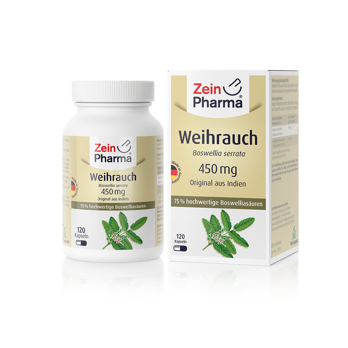 Zeinpharma Weihrauch Boswellia Kapseln - 120 Stück