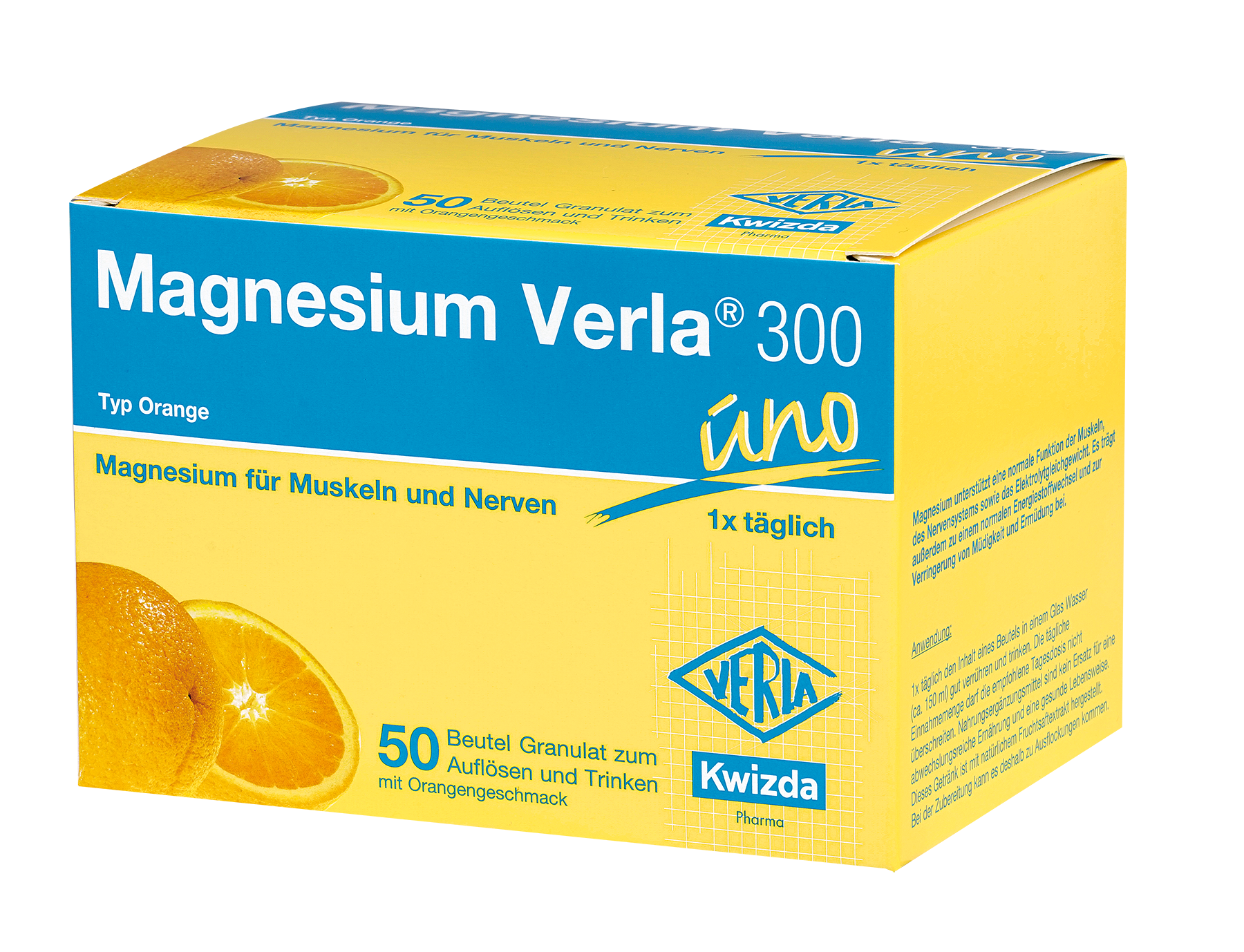 Magnesium Verla 300 uno Orange - 50 Stück