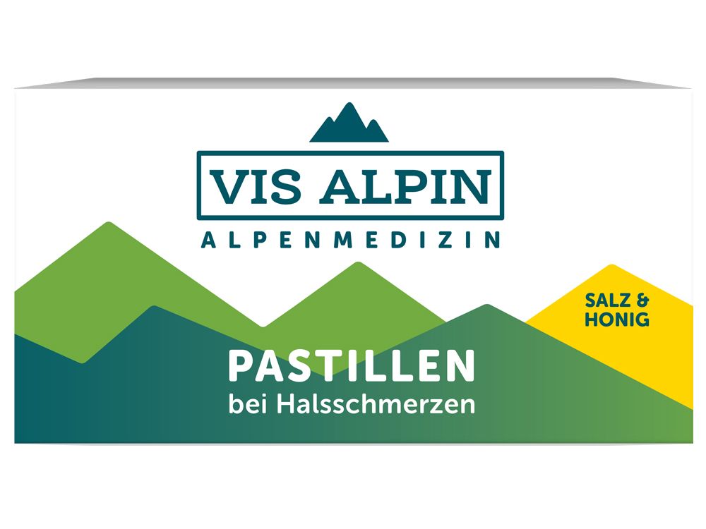 VIS ALPIN Alpensalzpastillen Honig - 24 Stück