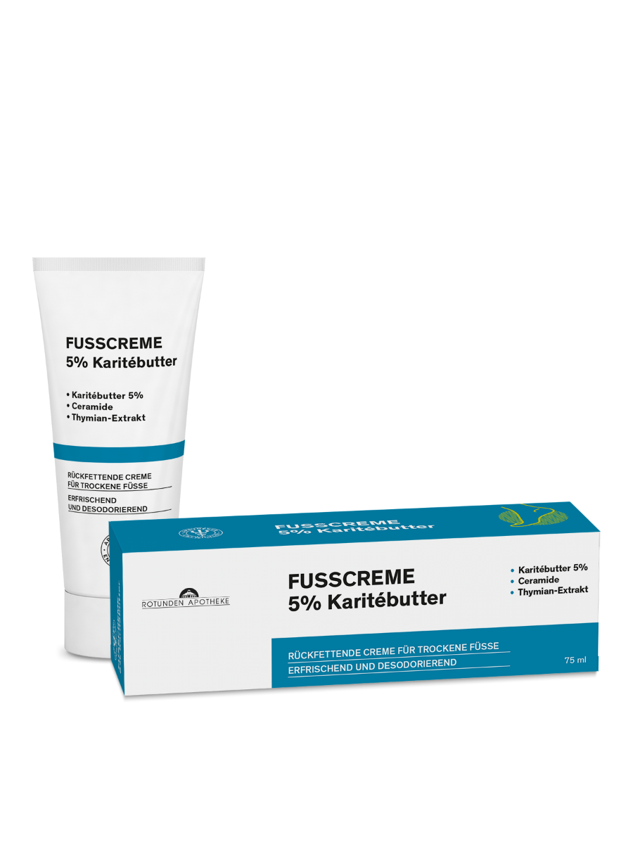 Rotunden Apotheke Fusscreme mit Karitébutter 5% - 50 Milliliter
