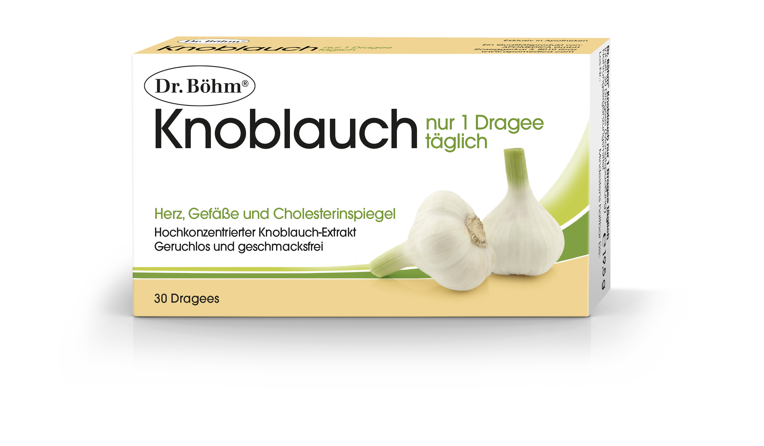 Dr. Böhm Knoblauch nur 1 Dragee täglich - 30 Stück