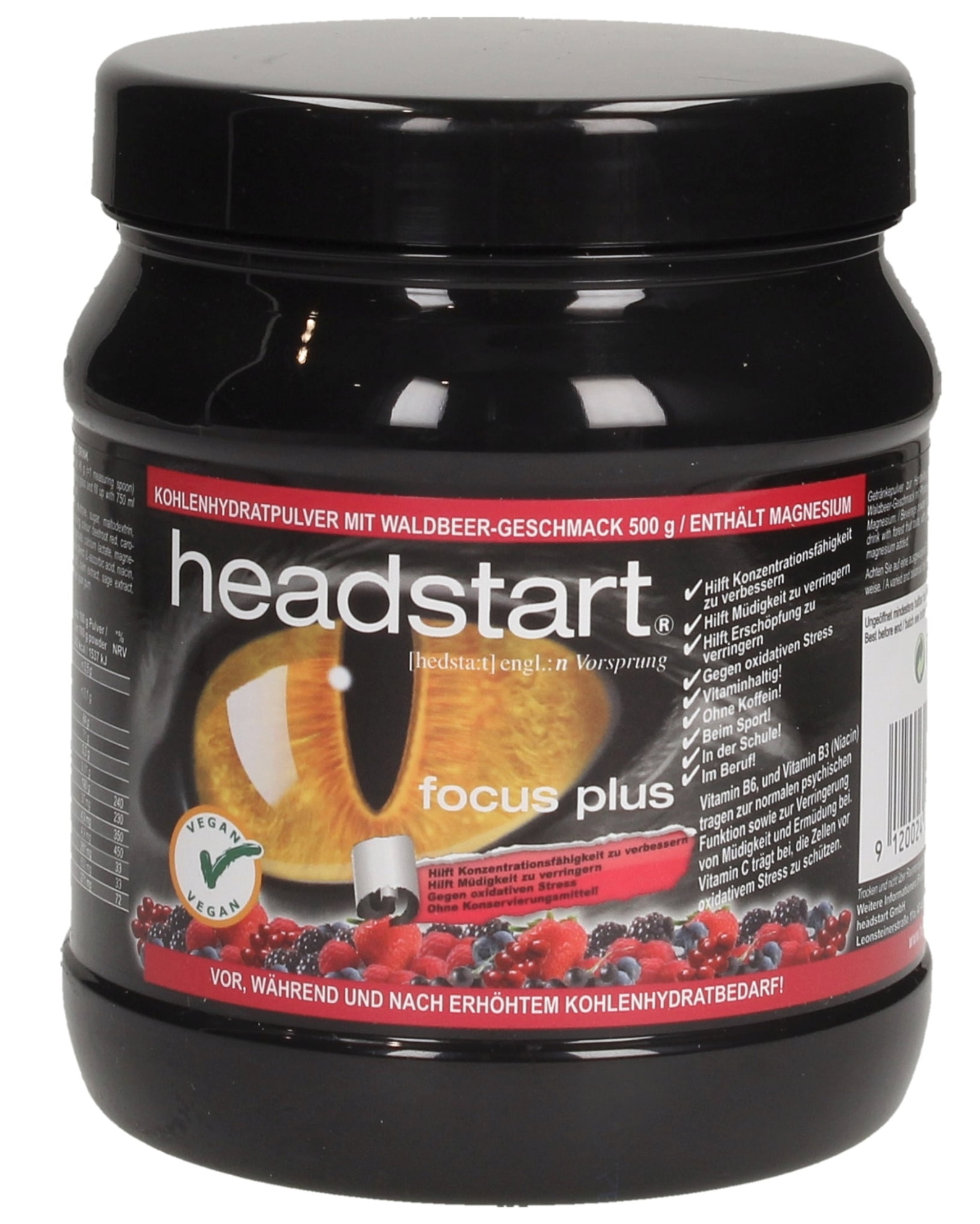 FOCUS PLUS Getränkepulver Waldbeer – 500g - 500 Gramm