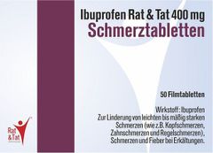 Ibuprofen Rat & Tat Schmerztabletten 400mg - 50 Stück