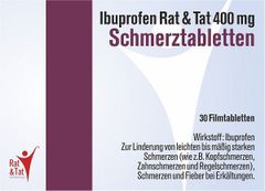 Ibuprofen Rat & Tat Schmerztabletten 400mg - 30 Stück