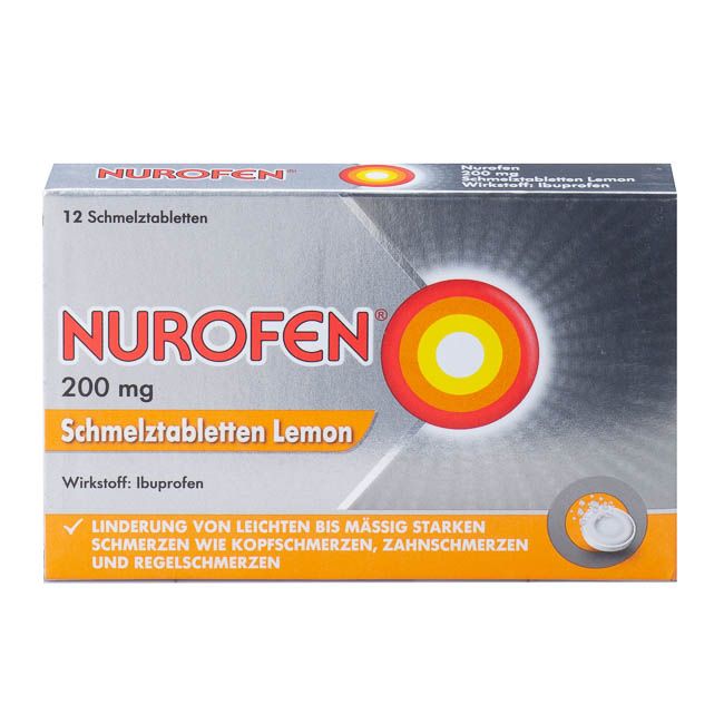 NUROFEN SCHMTBL 200MG LEMON - 12 Stück