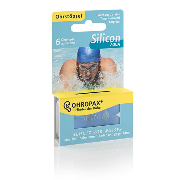 OHROPAX SIL.LAERM/WIND AQUA - 6 Stück