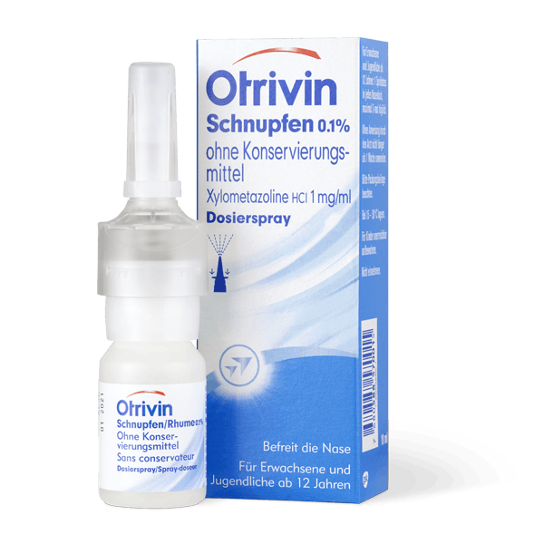 Otrivin 0,05% Nasenspray ohne Konservierungsmittel - 10 Milliliter