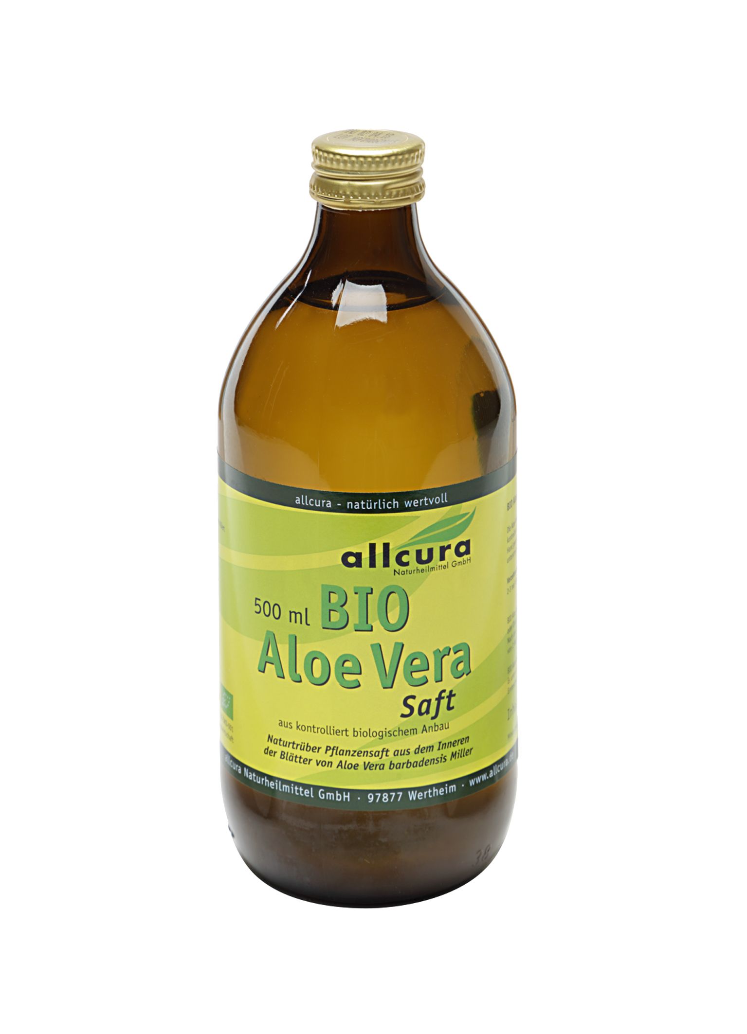 Allcura Aloe Vera Bio Saft - 500 Milliliter