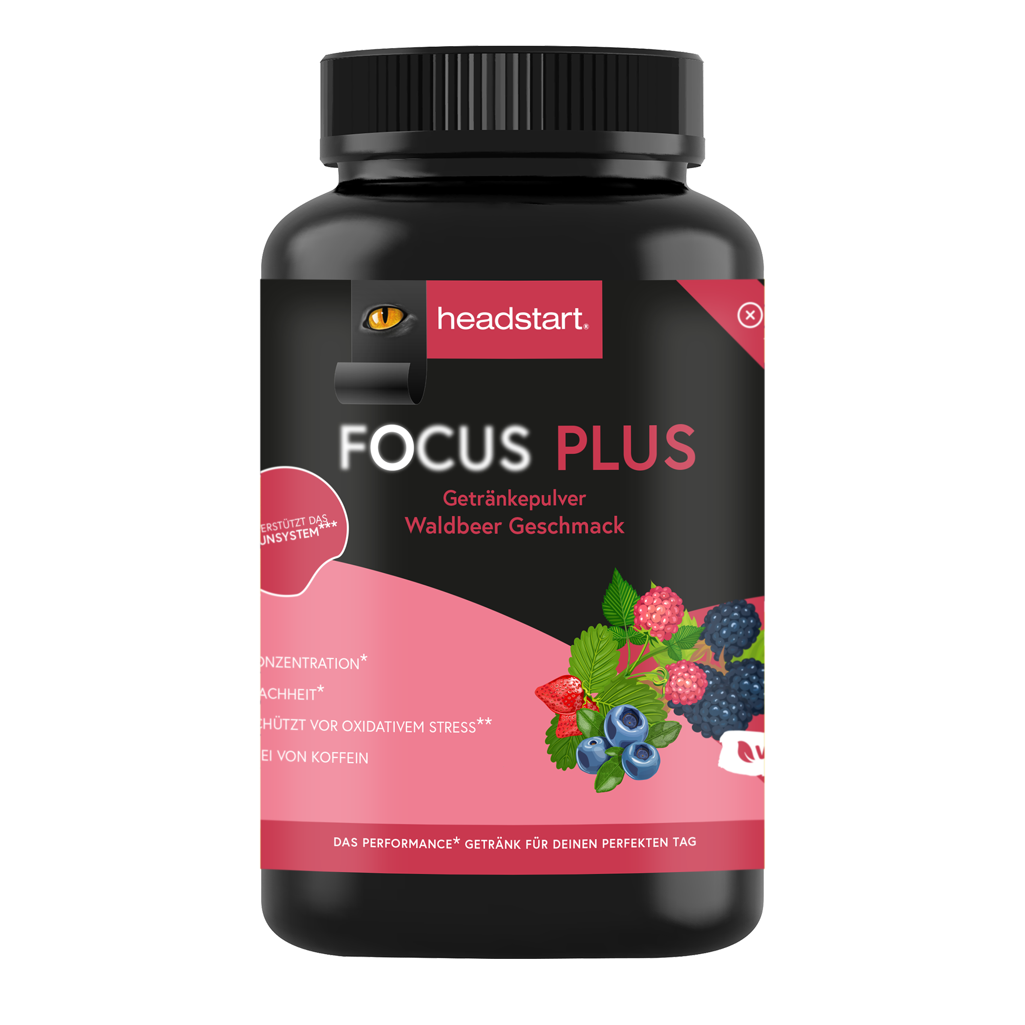 FOCUS PLUS Getränkepulver Waldbeer – 1.500g - 1500 Gramm