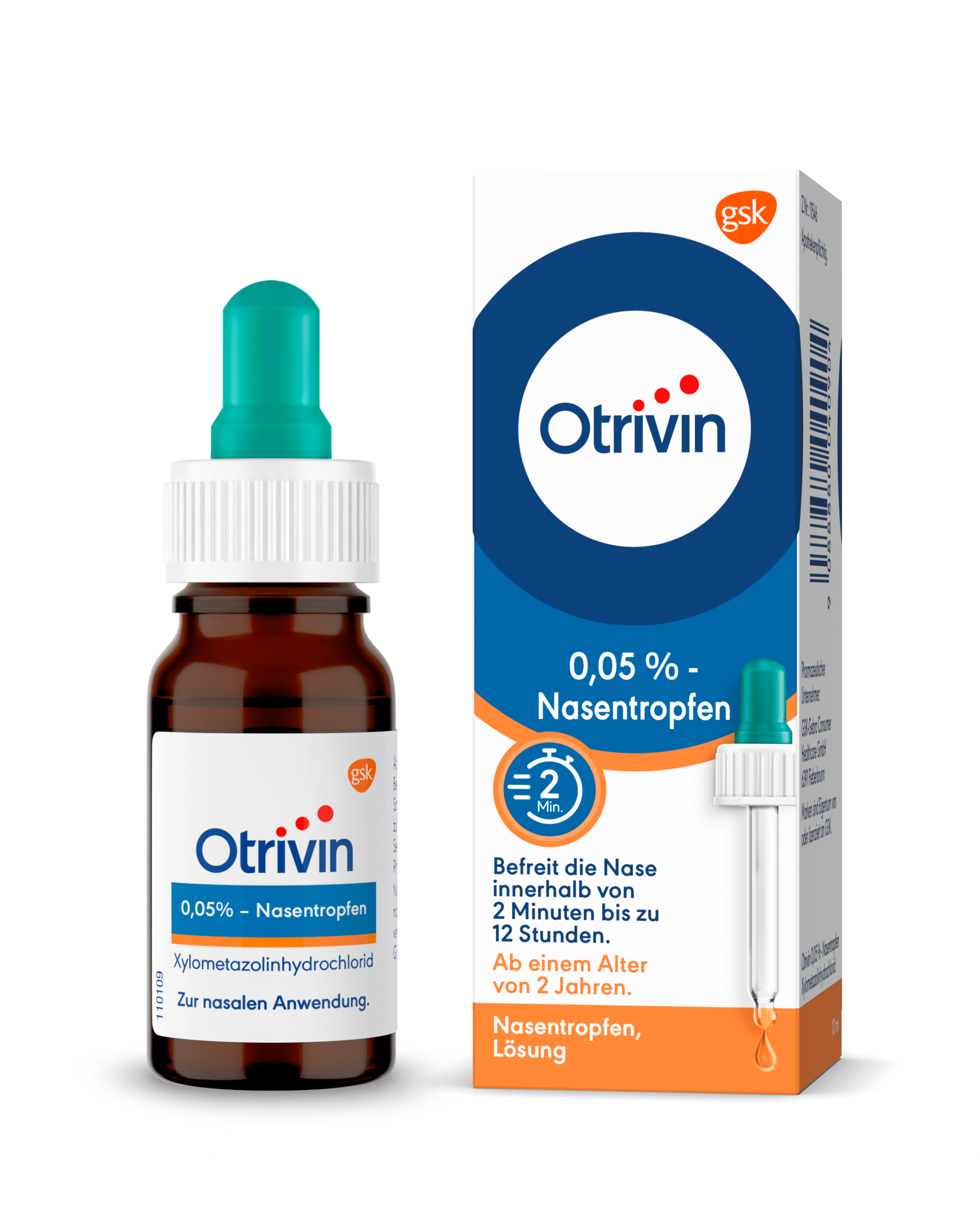 Otrivin 0,05% Nasentropfen - 10 Milliliter