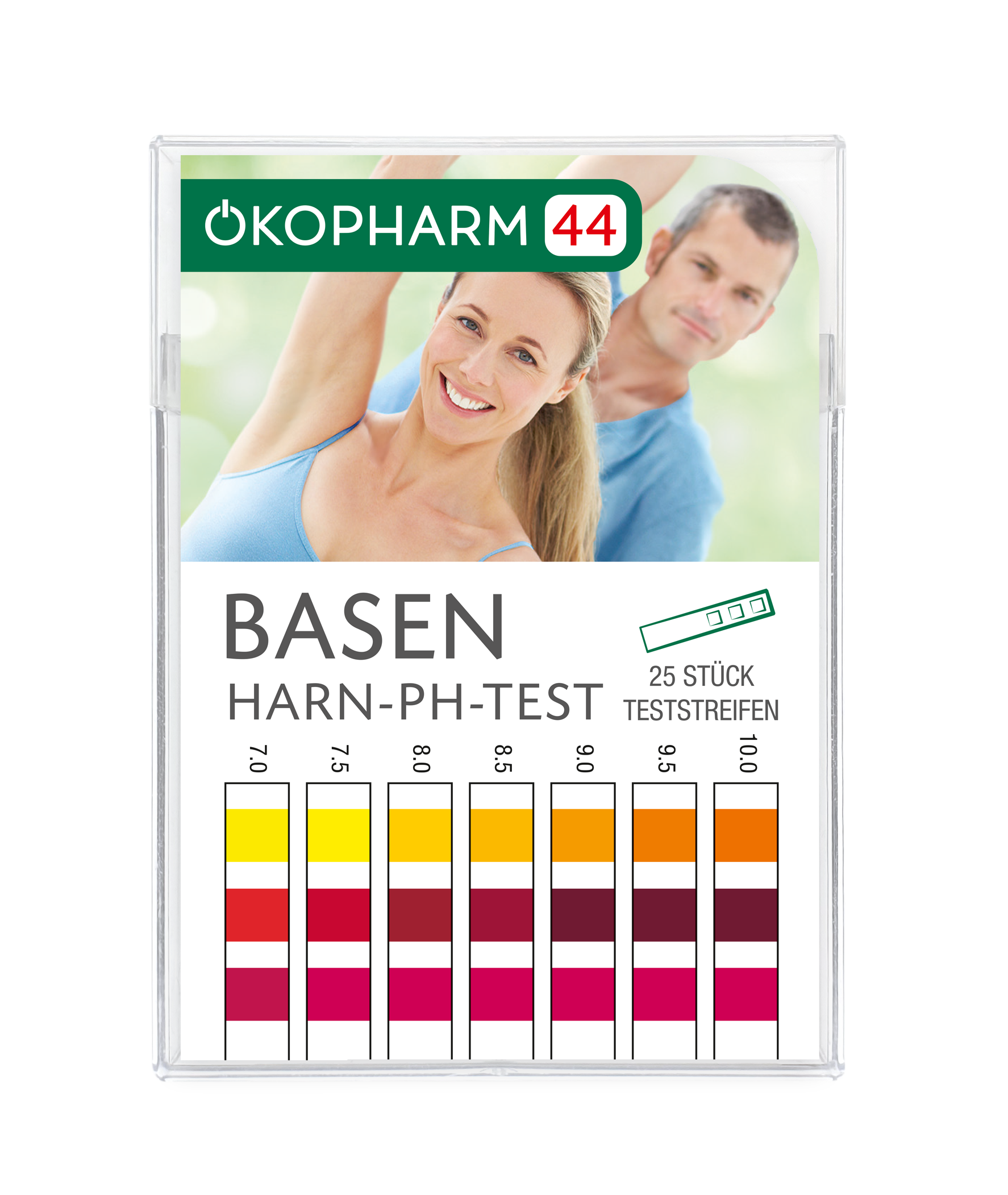 Ökopharm44® Basen Harn-pH-Test Teststreifen 25 ST - 25 Stück