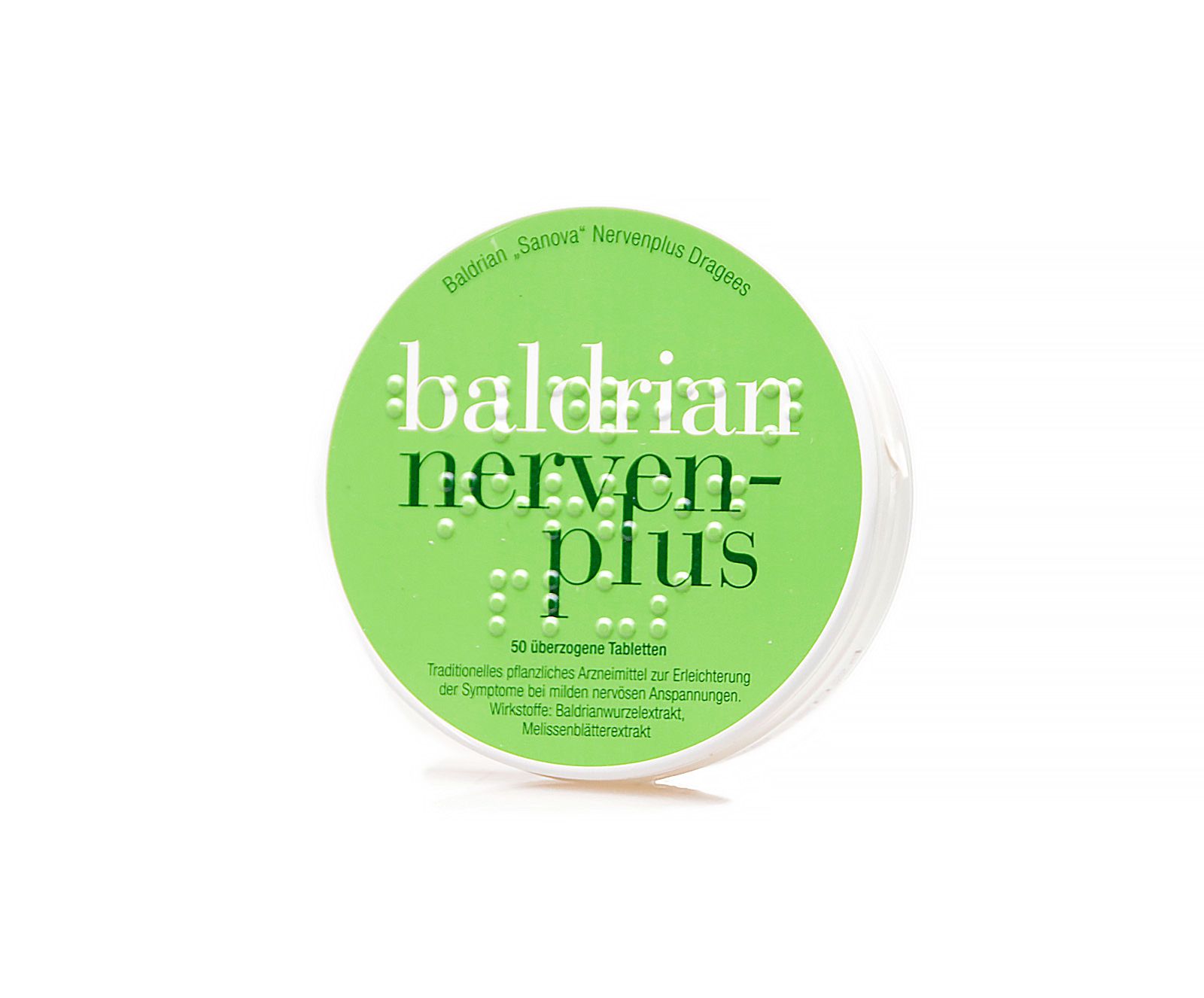 Baldrian „Sanova“ Nervenplus Dragees - 50 Stück