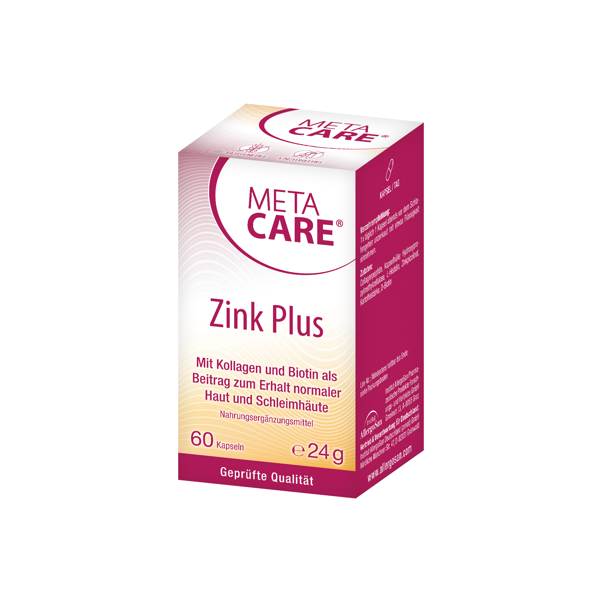META-CARE® Zink Plus, 60 Kapseln - 60 Stück