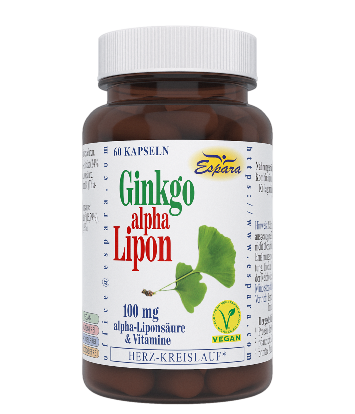 Espara Ginkgo-alpha-Lipon Kapseln - 60 Stück
