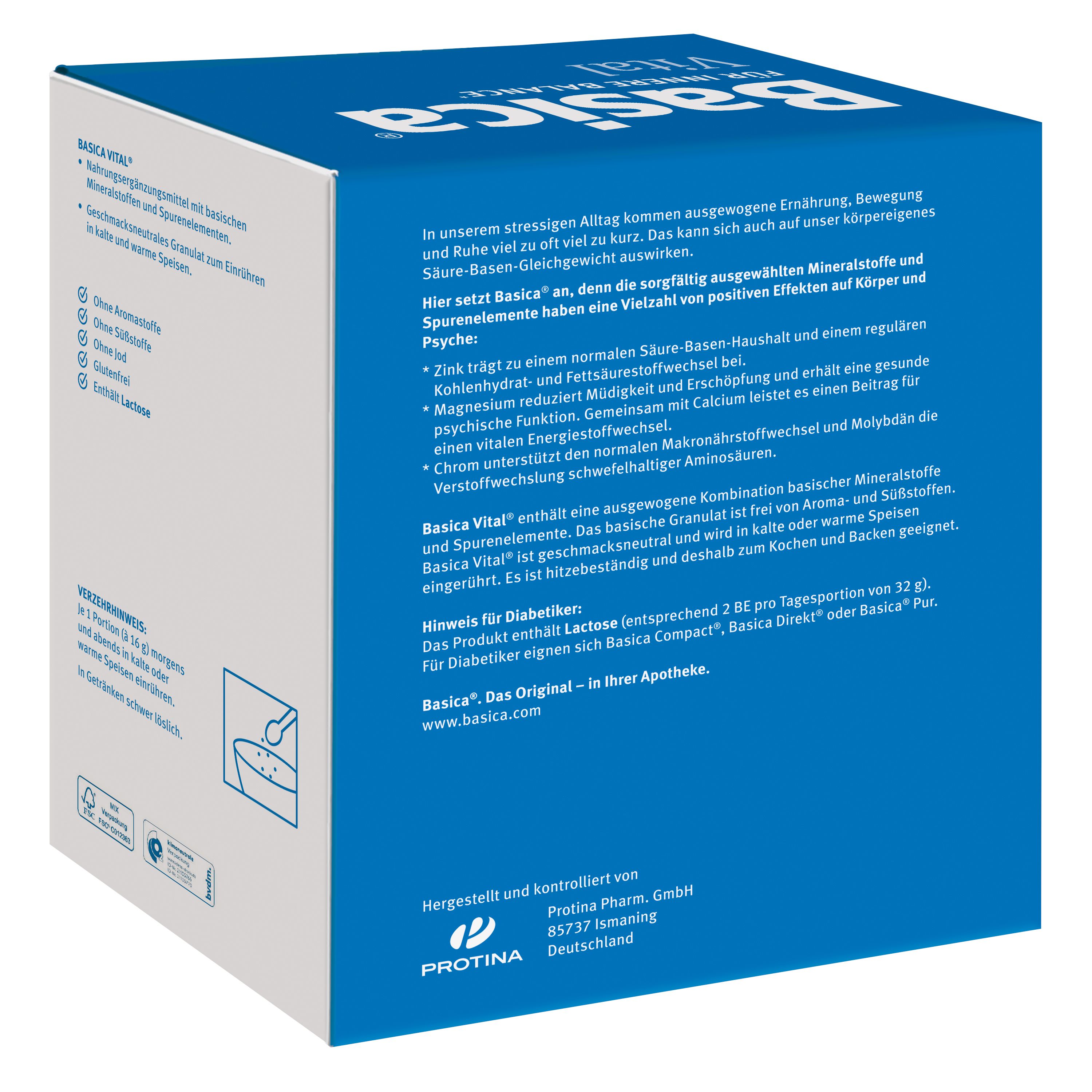 Basica Vital®, Basisches Granulat - 800 Gramm