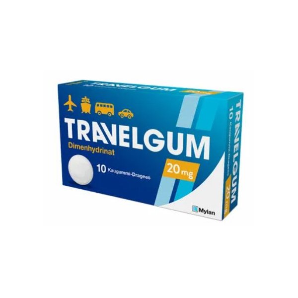 Travel-Gum Kaugummi Dragees 20mg - 10 Stück